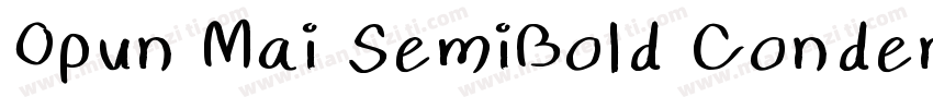Opun Mai SemiBold Condensed字体转换